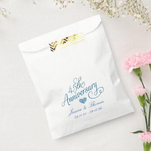 第45回サファ結婚イア記念日 フェイバーバッグ (封をした状態)