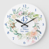 第45回創立65周年記念結婚バラフローラ ラージ壁時計 (正面)