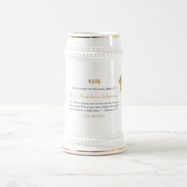 第45回叙事記念日パーソナライズされた聖なる書物、 経典 ビールジョッキ