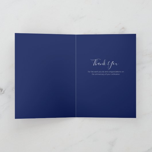 第45回叙勲記念牧師 カード (内部)