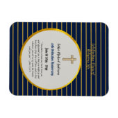 第45回叙勲記念祭司サファイア金ゴールド マグネット (横)