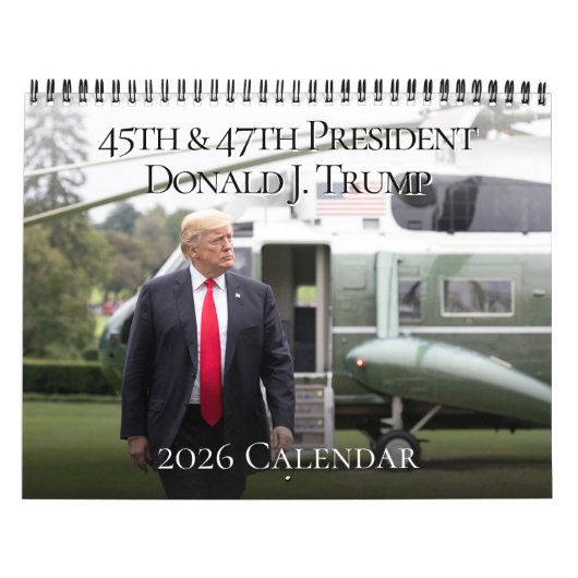 第45回大統領ドナルド・Jトランプ2025写真 カレンダー (カバー)