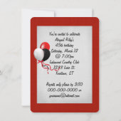 第45回誕生日パーティー 招待状 (裏面)