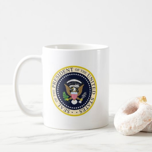 第45大統領を切札で取って下さいMug コーヒーマグカップ (ドーナツ)