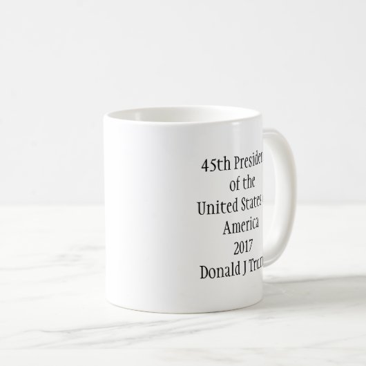 第45大統領を切札で取って下さいMug コーヒーマグカップ (正面右)