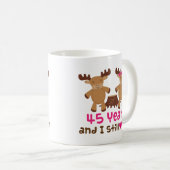 第45彼のための記念日のギフト コーヒーマグカップ (正面右)