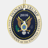 第45米国大統領 セラミックオーナメント (左)