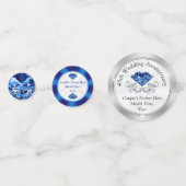 第45結婚記念日のテーブルの装飾 コンフェッティ (正面)