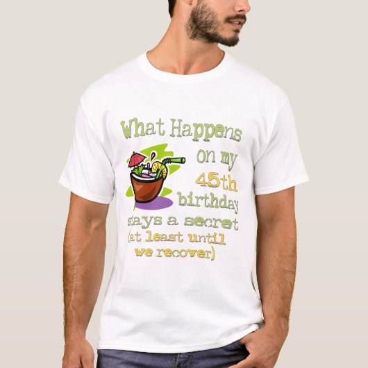 第45誕生会のギフト Tシャツ (正面)