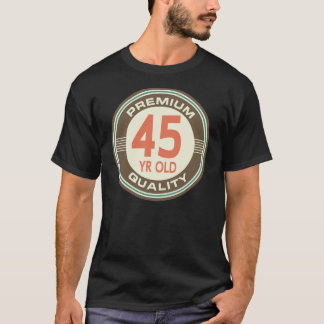 第45誕生日のおもしろいなヴィンテージの45歳 Tシャツ