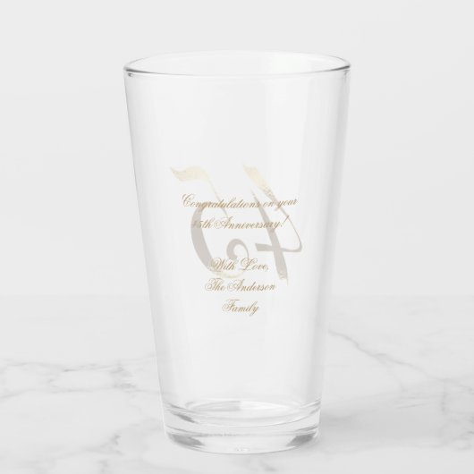 第45誕生日サフ結婚ァイア記念日 タンブラーグラス (裏面)