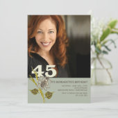 第45誕生日フォト招待状 招待状 (スタンド正面)