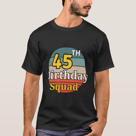 第45誕生日隊 Tシャツ (正面)