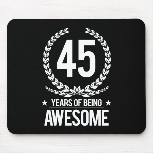 第45誕生日(素晴らしい45あ年間の) マウスパッド (正面)