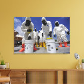 第457化学大隊の米兵 キャンバスプリント (インサイチュ (リビング))