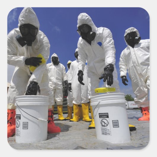 第457化学大隊の米兵 スクエアシール (正面)