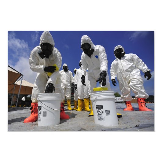 第457化学大隊の米兵 フォトプリント            (正面)