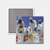 第457化学大隊の米兵 マグネット (正面/裏面)