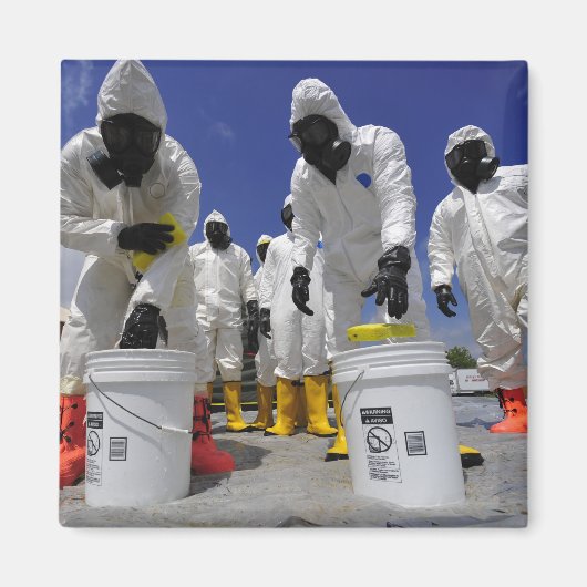 第457化学大隊の米兵 マグネット (正面)