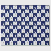 第45/第65サファイアの結婚記念日 ラッピングペーパー (フラット)