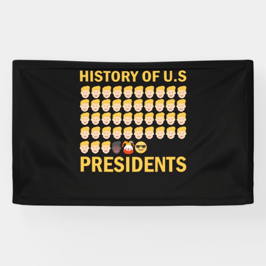 第46代大統領の歴史カッコいい 横断幕 (横)