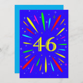 第46回バースデーパーティーの招待状の爆発 招待状 (正面/裏面)