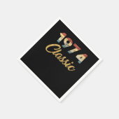 第46誕生日ギフト男性へと女性1974クラシック年 スタンダードカクテルナプキン (角)