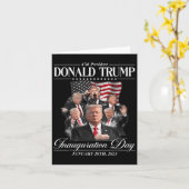 第47代大統領ドナルド・トランプの就任式は1月2日 カード (黄色い花)