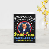 第47代大統領ドナルド・トランプの就任日 カード (黄色い花)