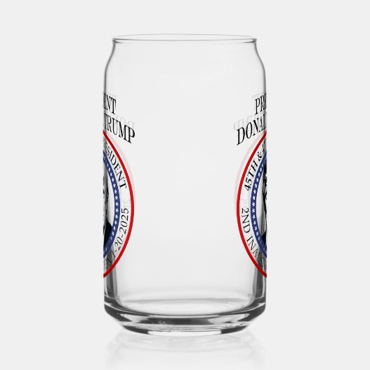 第47代大統領ドナルド・トランプ就任記念テープ ガラス缶 (右)