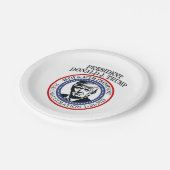 第47代大統領ドナルド・トランプ就任記念テープ ペーパープレート (アングル)