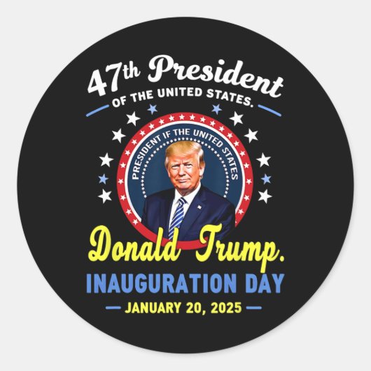 第47回ドナルド・トランプ大統領就任式デー ラウンドシール (正面)