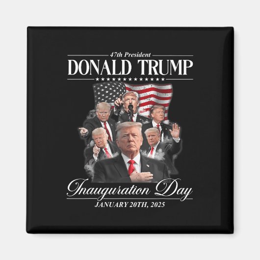 第47回ドナルド・トランプ大統領就任日1月2日 マグネット (正面)