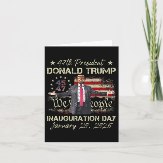 第47回大統領ドナルド・トランプ就任式の日2025 カード (正面)