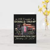 第47回大統領ドナルド・トランプ就任式の日2025 カード (黄色い花)