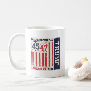 第47回大統領ドナルド・トランプ就任式の日2025 コーヒーマグカップ