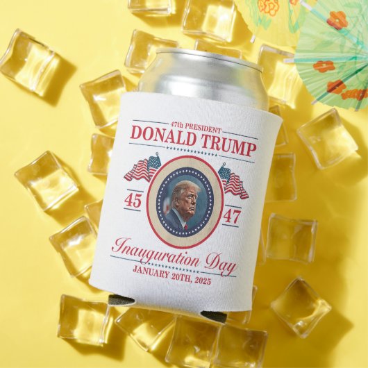 第47回大統領ドナルド・トランプ45 47就任式の日 缶クーラー (インサイチュ 夏)