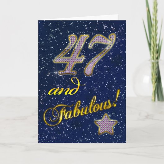 第47回誕生日パーティーへの招待 招待状 (正面)