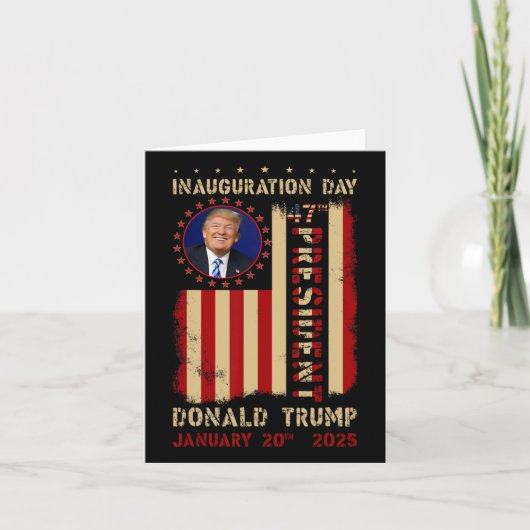 第47期大統領トランプ就任式の日2025 Memorab カード (正面)