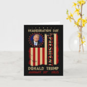第47期大統領トランプ就任式の日2025 Memorab カード (黄色い花)