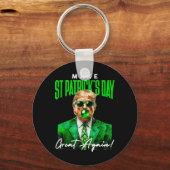 第47期大統領ドナルド・トランプ大統領St Patrick Day Gr キーホルダー (正面)