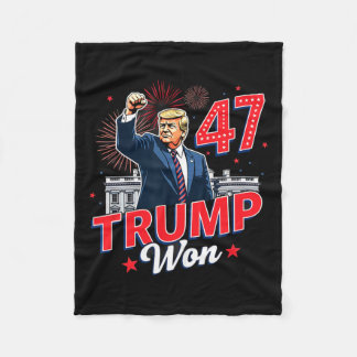 第47期大統領ドナルド・トランプ就任式の日5 フリースブランケット