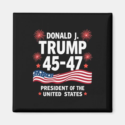 第47期大統領就任の日3 マグネット (正面)