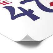 第47期大統領、米国トランプ国旗 ポスター (角)