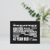 第47期生素晴らし誕生会47歳 インビテーションポストカード (スタンド正面)