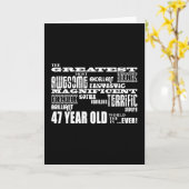 第47期生素晴らし誕生会47歳 カード (黄色い花)