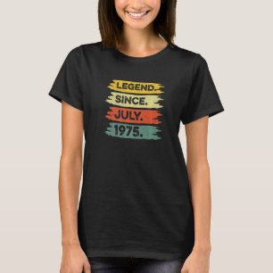 第47誕生日レトロヴィンテージ伝説1975年7月以来 Tシャツ