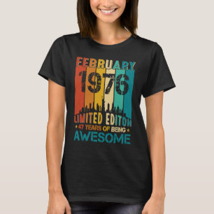 第47誕生日1976年2月47歳 Tシャツ