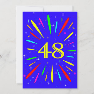 第48回誕生日パーティーの招待状の爆発 招待状