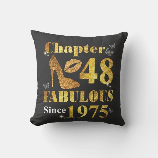 第48章女性1975年生まれ装飾用クッション クッション (正面)